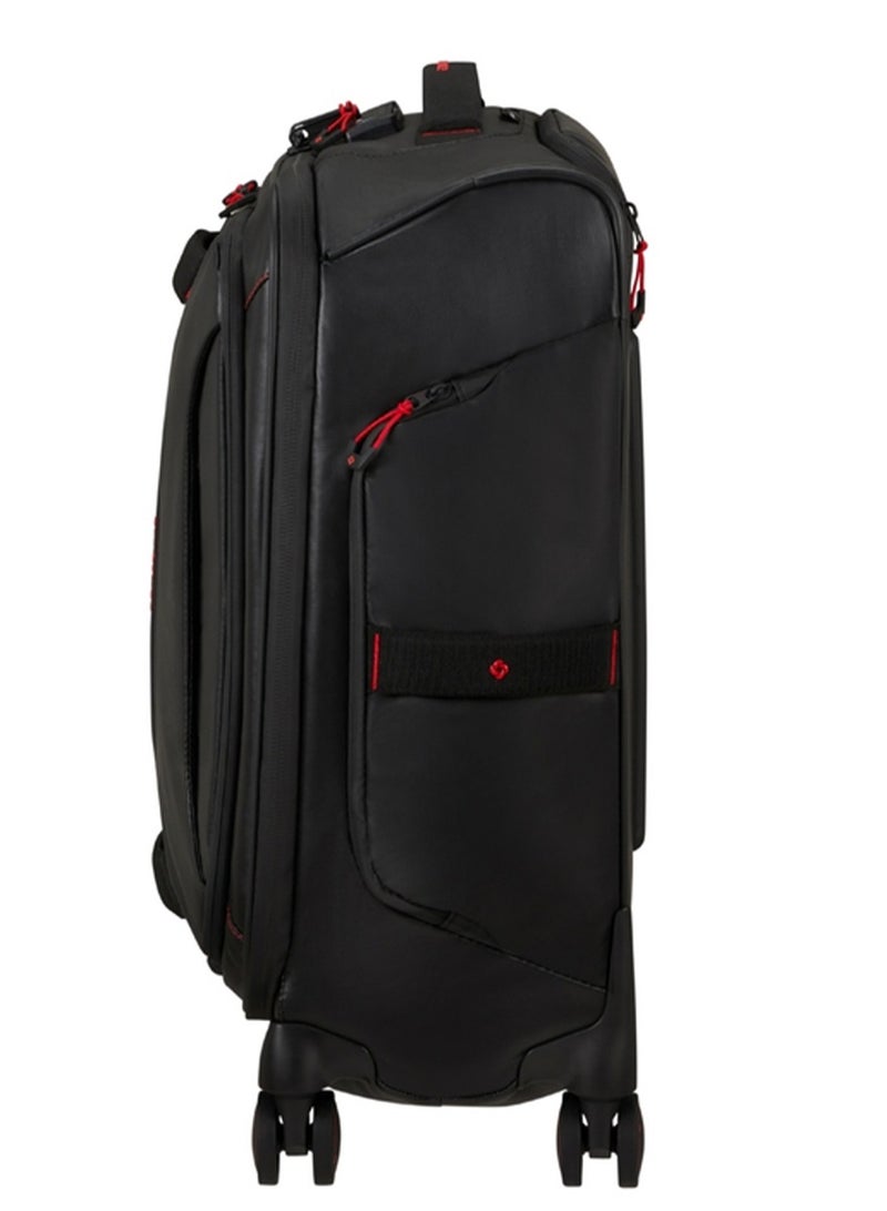 Samsonite Ecodiver Suitcase Cabin Size 55 cm / 20 inch, 4 Spinner Wheels, 100% Recycled Pet, Black|ID Tag|Front Pocket Compartment|TSA Lock|Water Resistant Material - 3 Years International Warranty - Image 2